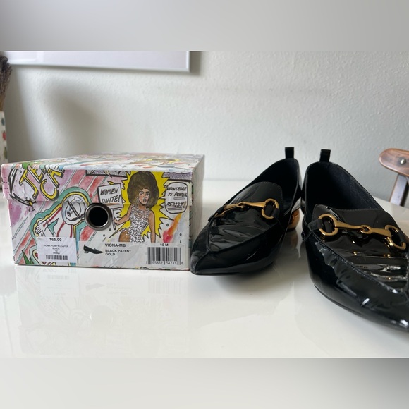 Size 10 Jeffrey Campbell Patent Leather Slip Ons - Picture 6 of 7